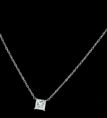Princess Solitaire Pendant