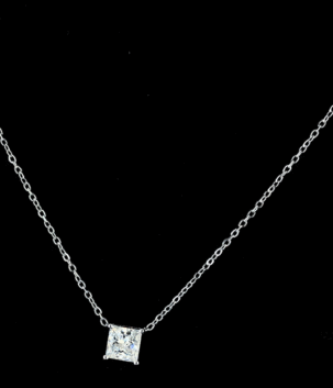 Princess Solitaire Pendant